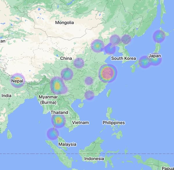 my footprint map